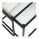 Σετ Βοηθητικά Μεταλλικά Τετράγωνα Τραπέζια Nesting 40 x 38 x 40 cm 2 τμχ Home Deco Factory HD7195