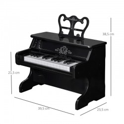 Παιδικό Πιάνο με 25 Πλήκτρα και Αναλόγιο HOMCOM 390-021BK