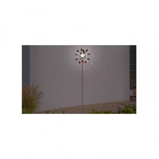 Μεταλλικός Διακοσμητικός Ανεμόμυλος Κήπου με Ηλιακό LED Φως Inkazen 40006140