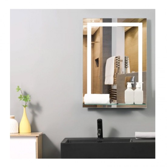 Καθρέπτης Μπάνιου με LED Φωτισμό 50 x 2.7 x 70 cm Kleankin 834-138V70