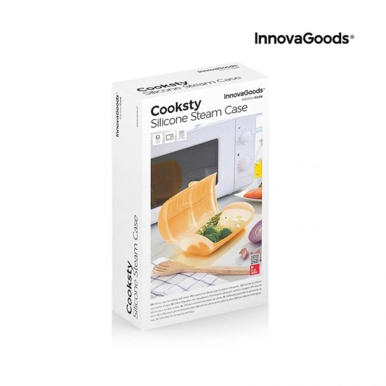 Θήκη Σιλικόνης για Μαγείρεμα στον Ατμό με Συνταγές Cooksty InnovaGoods V0103314