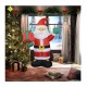 Φουσκωτός Άγιος Βασίλης με LED Φωτισμό 150 cm Hoppline HOP1001114