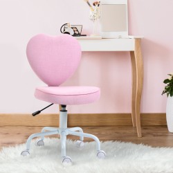 Καρέκλα Γραφείου σε Σχήμα Καρδιάς 40 x 50 x 79-89 cm HOMCOM 833-942