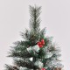 Χιονισμένο Χριστουγεννιάτικο Δέντρο με Κόκκινα Μούρα 1.80 m HOMCOM 830-363V01