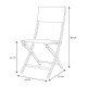 Μεταλλική Πτυσσόμενη Καρέκλα Εξωτερικού Χώρου 45 x 55 x 82 cm Home Deco Factory HDO7237