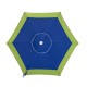 Σπαστή Ομπρέλα Θαλάσσης Διαμέτρου 210 cm Χρώματος Μπλε / Πράσινο Bakaji 02822885
