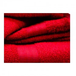 Σετ με 10 Πετσέτες από 100% Βαμβάκι Χρώματος Κόκκινο Bassetti QAD-SA-RB