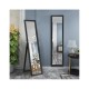Ξύλινος Ολόσωμος Καθρέπτης 37 x 50 x 148 cm Χρώματος Μαύρο Costway HW66513BK
