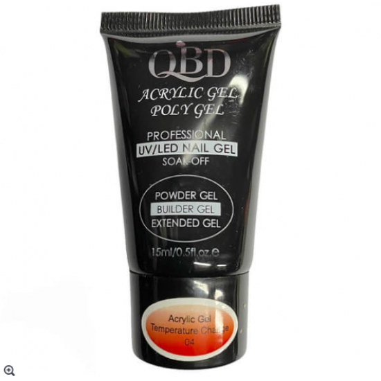 QBD-ACRYLIC GEL-PROFFESIONAL- UV-LED NAIL GEL TEMPERATURE CHANGE